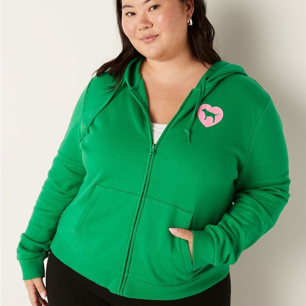 NWT VS PINK Originals Zip Up Hoodie - L